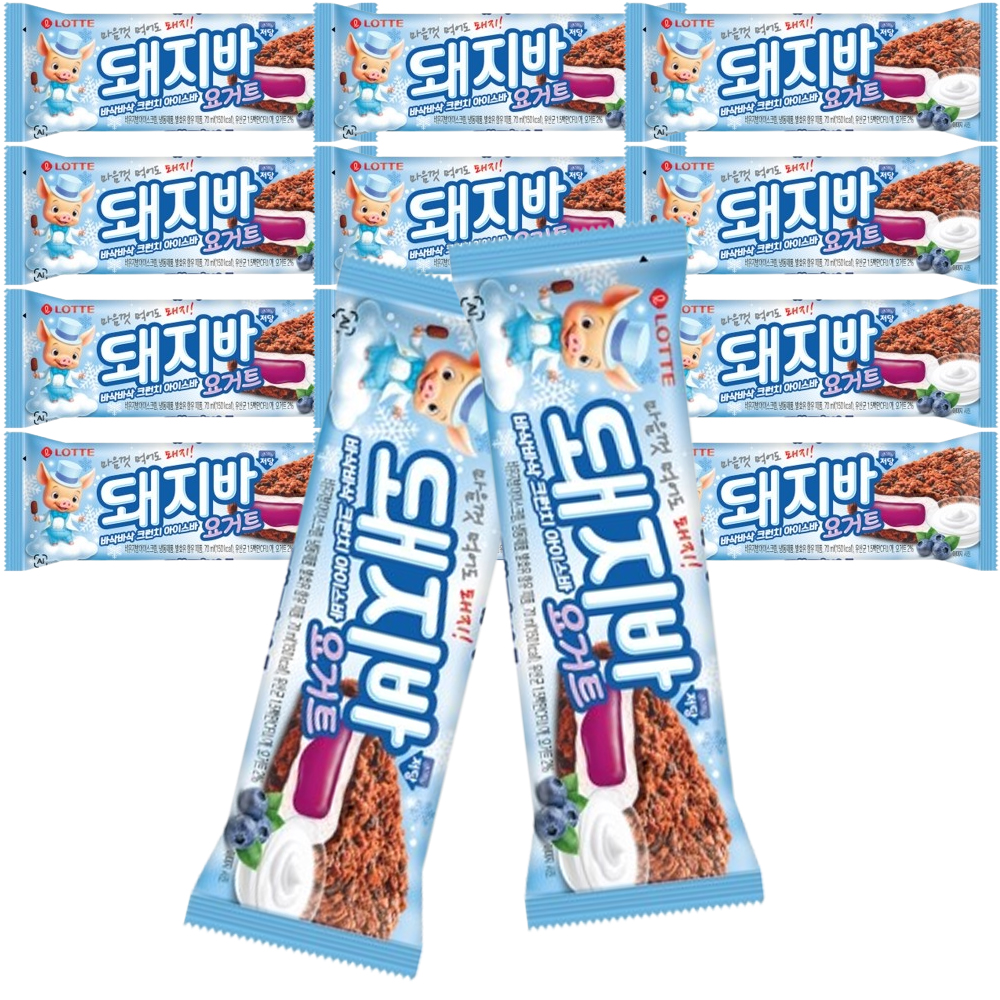 저당돼지바 저칼로리 막대 아이스크림 요거트 크런치