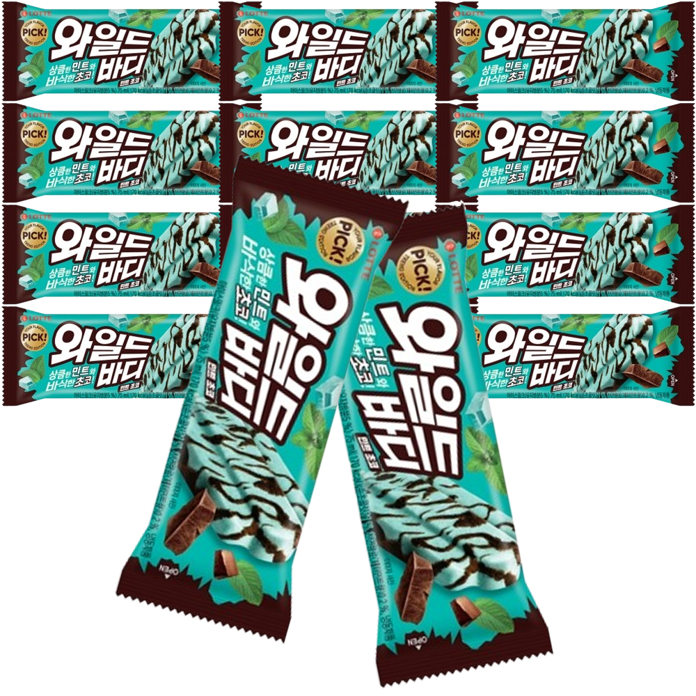와일드바디 민트초코 민초 아이스크림 와일드바 롯데