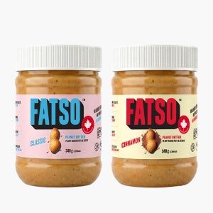 FATSO 팻소 MCT 슈퍼씨드 땅콩버터 클래식+시나몬, 340g, 2개