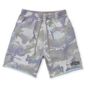RAW-CUT BERMUDA PANTS CAMO