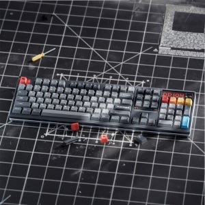 스웨그키 Ticktype DP104 풀알루미늄 기계식 키보드 그레이, 저소음 위스퍼축
