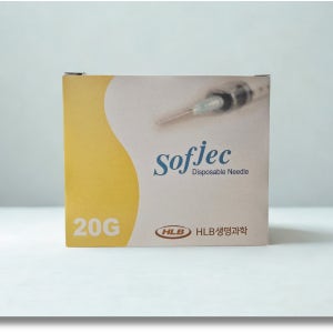 [특별할인]HLB 화진 일회용 멸균 주사침 20G 25mm 100개 바늘만 Needle