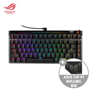 (런칭프로모션)ASUS ROG Falchion Ace 75 HE 한글 블랙 HFX V2X 자석축 래피드 트리거 게이밍 키보드 대원씨티에스