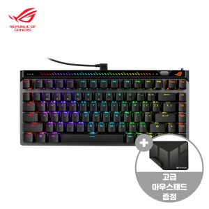 (런칭프로모션)ASUS ROG Falchion Ace 75 HE 한글 블랙 HFX V2X 자석축 래피드 트리거 게이밍 키보드 대원씨티에스