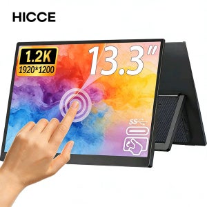 13.3인치 터치 휴대용 모니터 1200P 100% sRGB 저블루라이트 터치스크린