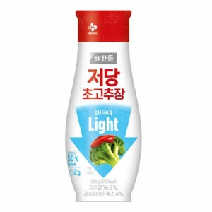 해찬들 나트륨을 줄인 저당 초고추장 280g 저염 다이어트 키토 초장