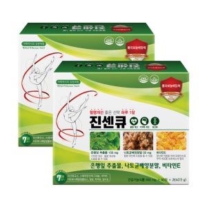 [8개월분] 혈액순환 진센큐 영양제 은행잎추출물 징코 나토키나제 부원료 병풀잎 100 120정, 2개