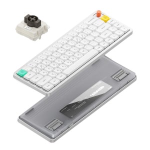 NUPHY AIR65 V3 기계식키보드 로우 프로파일 미니 노바 화이트, 나노 갈축