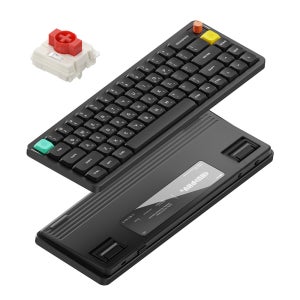 NUPHY AIR65 V3 기계식키보드 로우 프로파일 미니 네뷸라 다크, 나노 적축