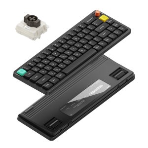 NUPHY AIR65 V3 기계식키보드 로우 프로파일 미니 네뷸라 다크, 나노 갈축