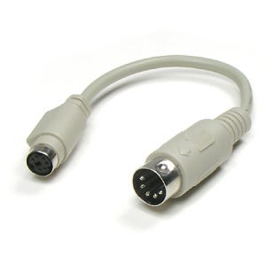 Coms 키보드 젠더 18cm, DIN 5M MD6F, PS2 6핀용 키보드를 AT용 5핀 PC에 연결 G0311