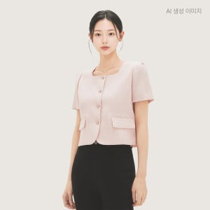 로엠 스퀘어넥 트위드 자켓 RMJKG26ST1