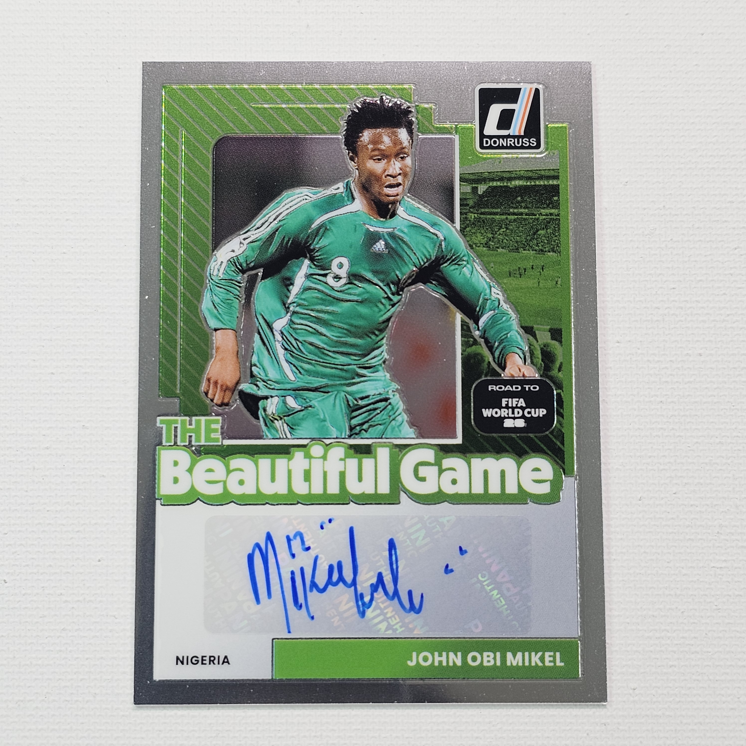 2025-26 Donruss Road To The World Cup John Obi Mikel The Beautiful Game Auto 축구카드 / SOC-148