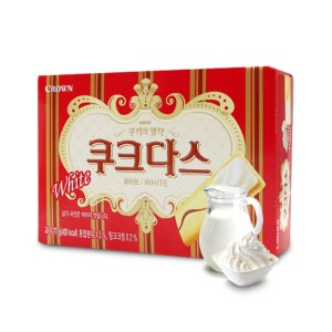 크라운 쿠크다스 화이트 77g x21개 한박스 대용량간식 과자 안주