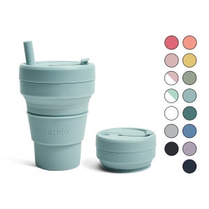 스토조 접이식 실리콘 텀블러 비기 컬렉션 470ml, 아쿠아마린