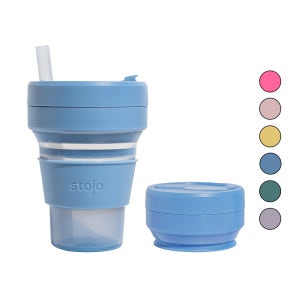스토조 접이식 실리콘 텀블러 비기 컬렉션 470ml, 젤리 스틸
