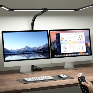 애크메이징 와이드 눈보호 LED 책상 접이식 스탠드 D9 Plus 블랙