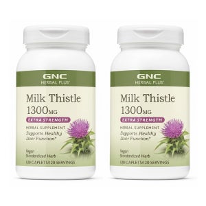 GNC 밀크씨슬 고함량 밀크씨슬1300mg 120정 2통 미국산