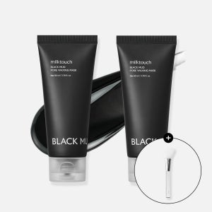 밀크터치 블랙 머드 포어 왁싱 마스크 필 오프 팩 80ml, 2개