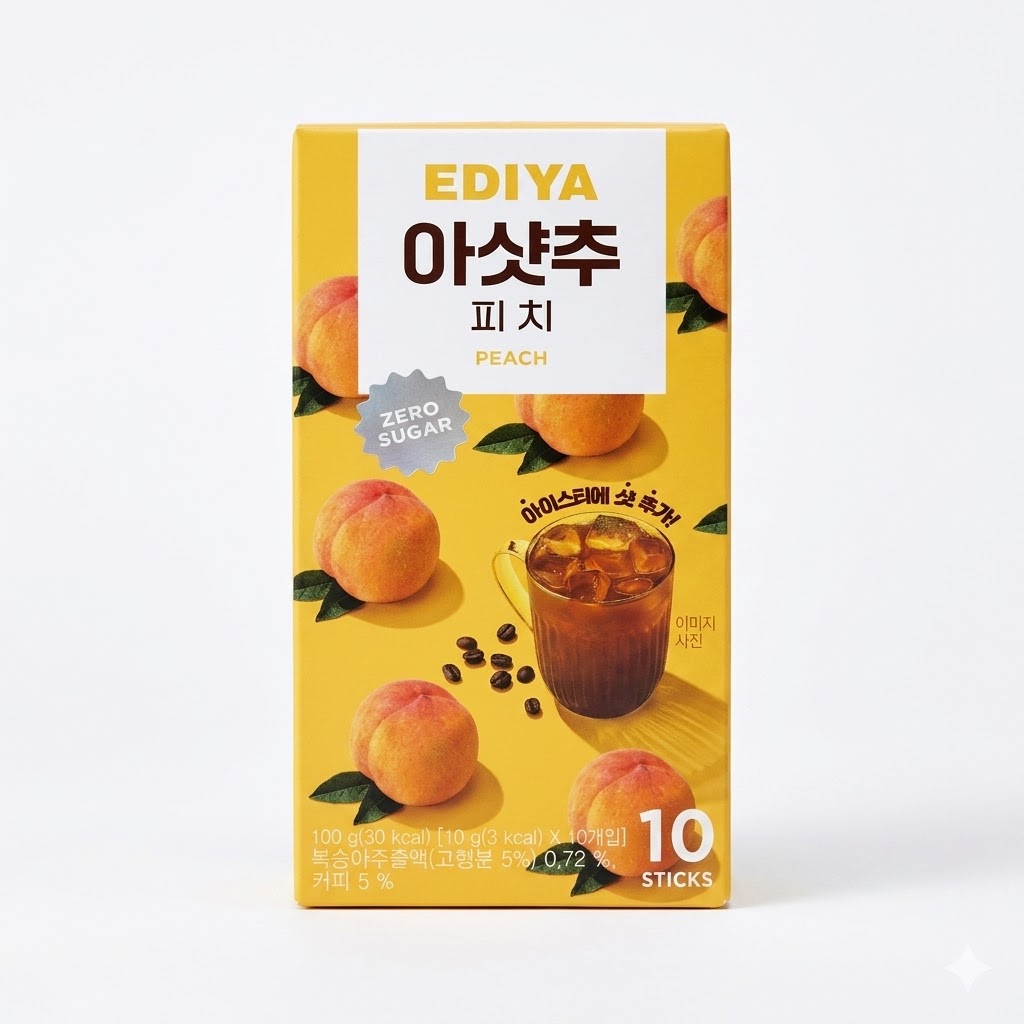 이디야 아샷추 피치 성분 분석