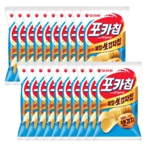 오리온 포카칩 대용량 오리지널 66g 20봉 생감자칩 감자과자 햇감자