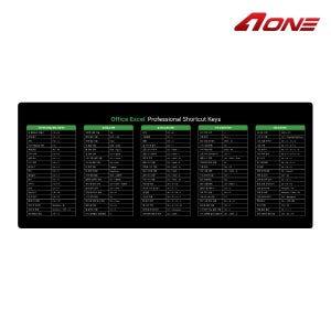 AONE CRUISE GP-785 엑셀 단축키 데스크 게이밍 장패드