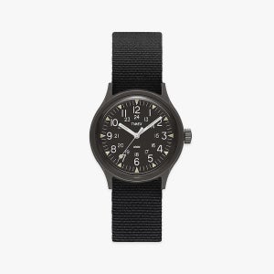 타이맥스 MK1 올블랙 밀리터리 그로그랭 툴워치 36mm TW2R13800