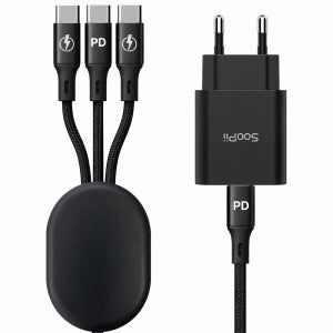 수피 도난방지 올C타입 PD 25W 3in1 동시 고속 멀티충전기
