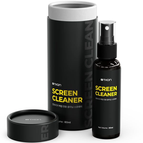 티엑스온 액정클리너 모니터 스마트폰 노트북 태블릿 저자극 디스플레이 세정제 60ml+타올