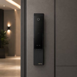 직방 SHP-P52G 블랙 지문인식 WIFI 스마트 도어락 푸시풀