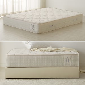 이편한침대 디럭스 허리에좋은 단단한 침대 매트리스 1인용 호텔 수면매트 25cm, K(킹), 아이보리