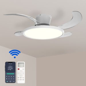 IOT 에어룩스 폴더블 실링팬 조명 선풍기 방등 전등 서큘라이트 높은 천장 층고 확장봉