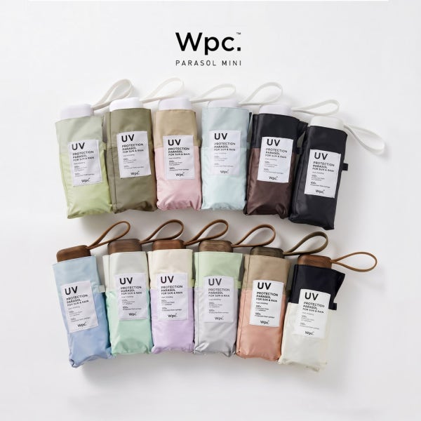일본 WPC 우양산 tiny 타이니 미니 경량 햇빛 차단 차광 양산 암막 우산 겸용