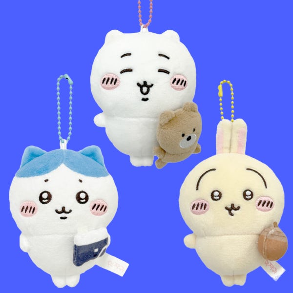 먼작귀 치이카와 인형 키링 우사기 하치와레 스트레스볼 키링 인형 귀여운 동물 애착 10cm
