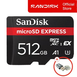 샌디스크 마이크로 SD카드 익스프레스 512GB 512기가 닌텐도 스위치2 메모리카드 + 전용리더기 패키지