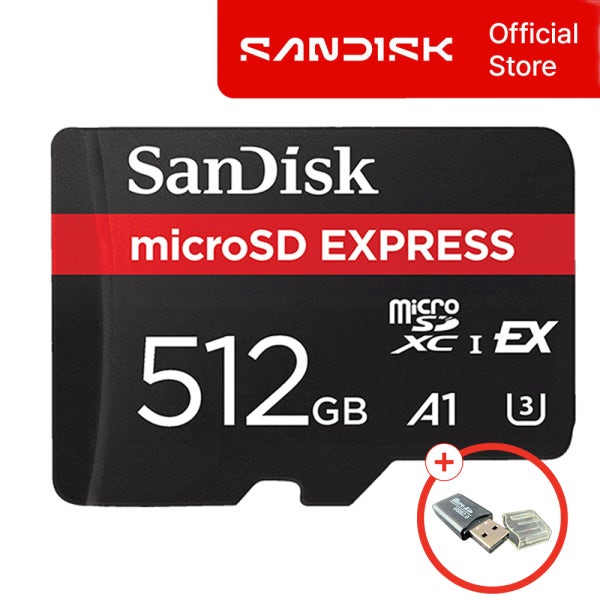 샌디스크 마이크로 SD카드 익스프레스 512GB 512기가 닌텐도 스위치2 메모리카드 + 전용리더기 패키지