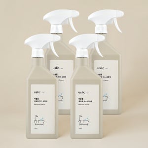 어슬릭 화장실 청소세제 욕실청소 분홍곰팡이 제거세제 버블형 750ml, 4개