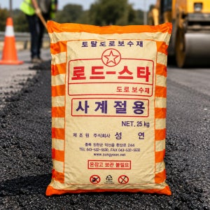 포대 아스콘 아스팔트 긴급 도로 보수재 상온 균열 포장 시공 보수용 아스콘 25kg