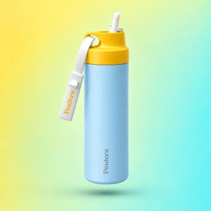 프라데라 스트로우 스포츠형 AirSip 텀블러 550ml, 베이비블루, 1개