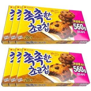 오리온 촉촉한 초코칩 28P 560g X6개입 박스 (특대)