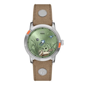 파슬 LE1244SET (Grogu) STARWAR X Fossil 그로구 남성 가죽시계