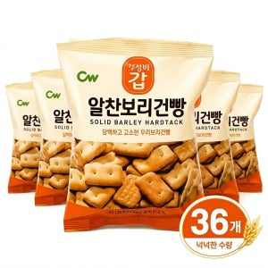 청우 알찬보리건빵 36개 (90g x 3 x 12개)