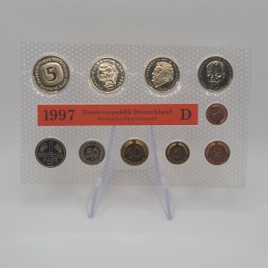 독일 1997년 민트세트 뮌헨 조폐국(D) 5마르크, 2마르크 3종, 1마르크, 50, 10, 5, 2, 1 페니히 10종 주화 풀세트 판매번호 외312