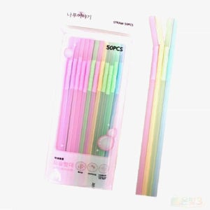 커피스트로우 자바라스트로우 주름 일회용 빨대 온빛3
