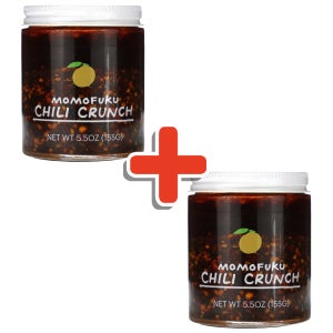 모모후쿠 칠리 크런치 칠리오일 크리스피마늘소스 모모푸쿠 고추기름 핫소스 155g, 2개