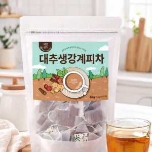 약초담다 대추생강계피차 50티백 생분해 삼각티백
