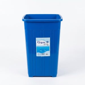 다모아 사각 휴지통 파란 업소용 대형 쓰레기통 학교 하부만 4호 20L, 1개