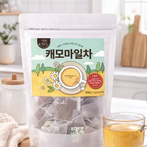약초담다 캐모마일차 50티백 카모마일 허브차 생분해 삼각티백