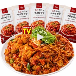 이경애 명장의 마산식 아귀찜 한상 5팩 해물찜 밀키트 매콤 해물요리 간편조리 소스5팩