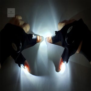 피넛코 LED 후레쉬 장갑 휴대용렌턴 미니후레쉬 미니랜턴